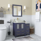 36 Inch Single Sink Bathroom Vanity in Blue with Marble Countertop - Vanity Art VA3124-36B