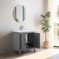 30 Inch Single Sink Bathroom Vanity in Cashmere Gray with Ceramic Top - Vanity Art VA9030-G