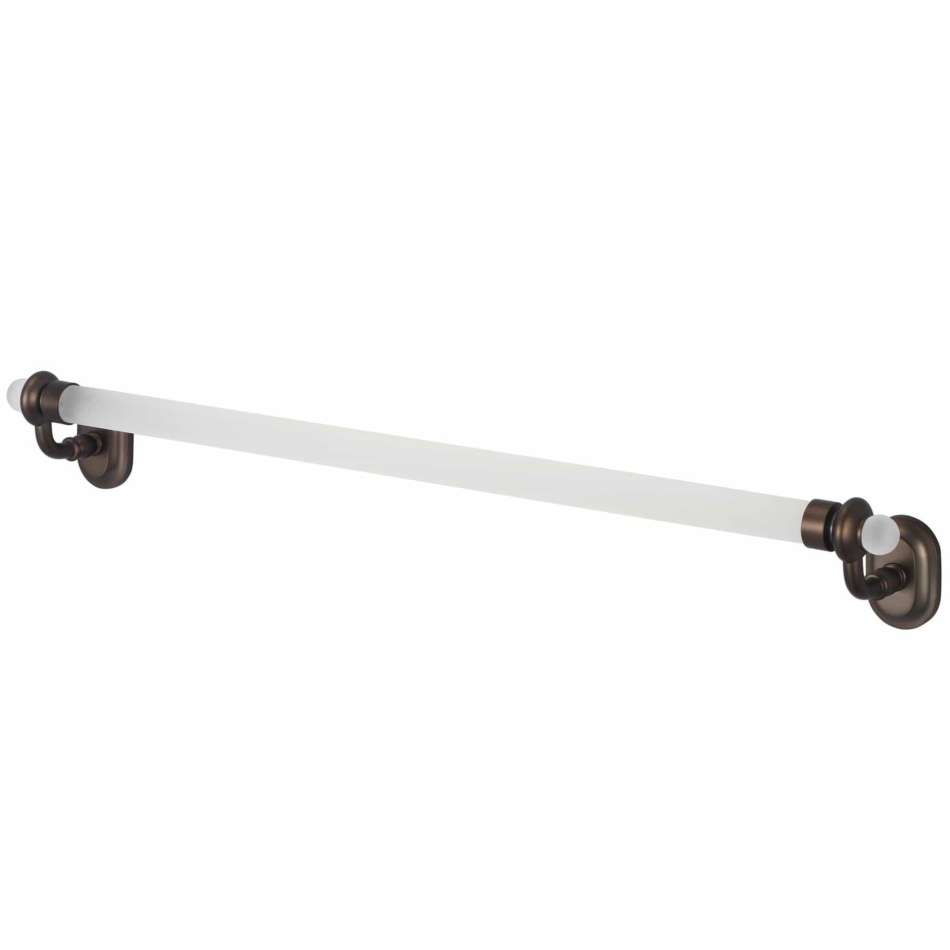 Water Creation BA-0002-03 Elegant Glass Series 24" Towel Bars in Oil Rubbed Bronze Finish