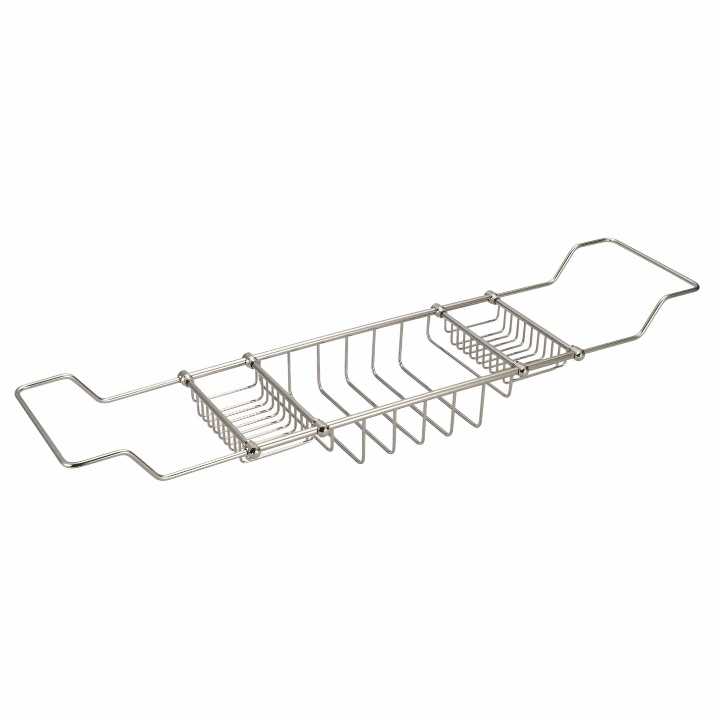 Water Creation BC-0001-05 Expandable Bath Caddy For The Elegant Tub in Polished Nickel Finish