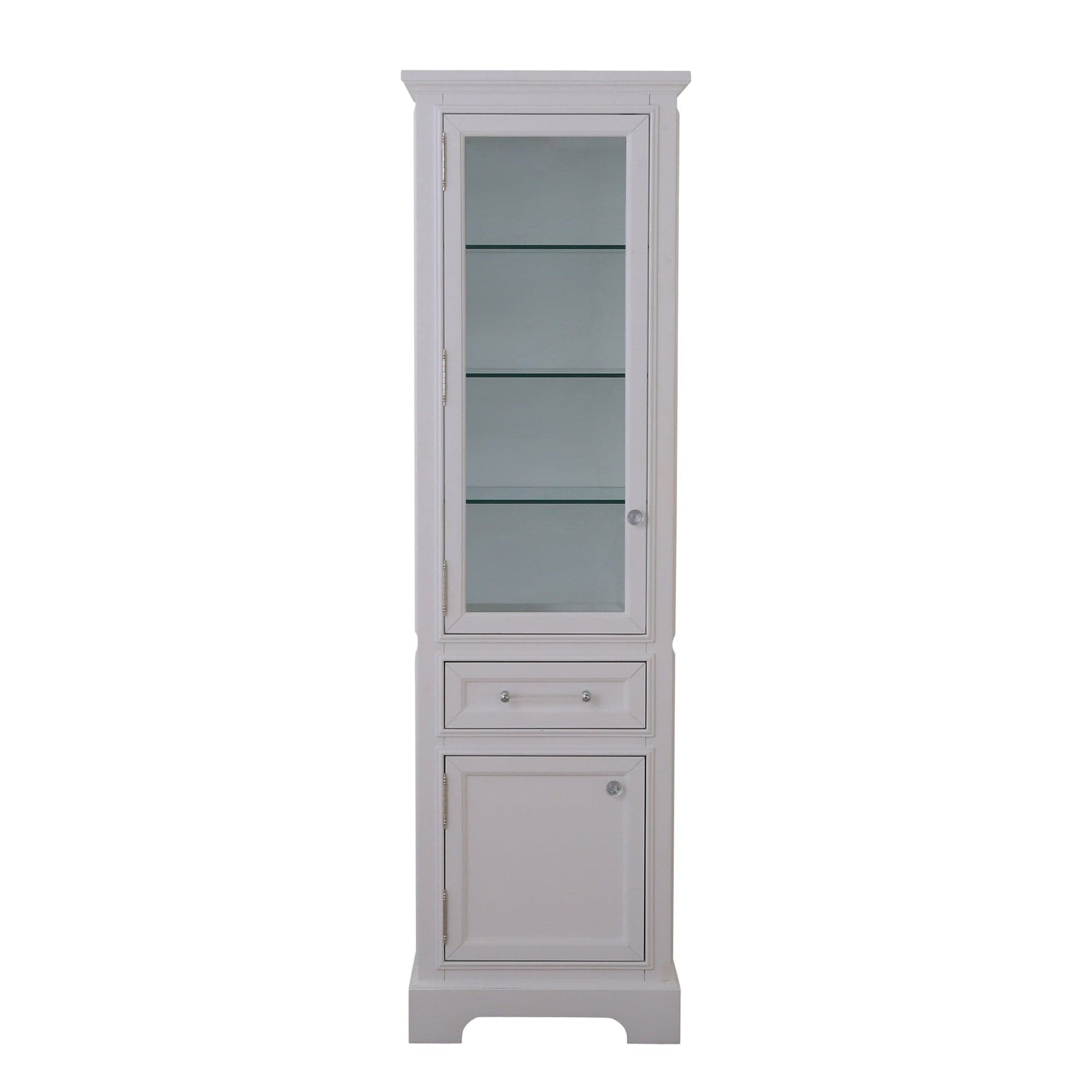 Water Creation DERBY-LC-W Derby Collection Linen Cabinet In White