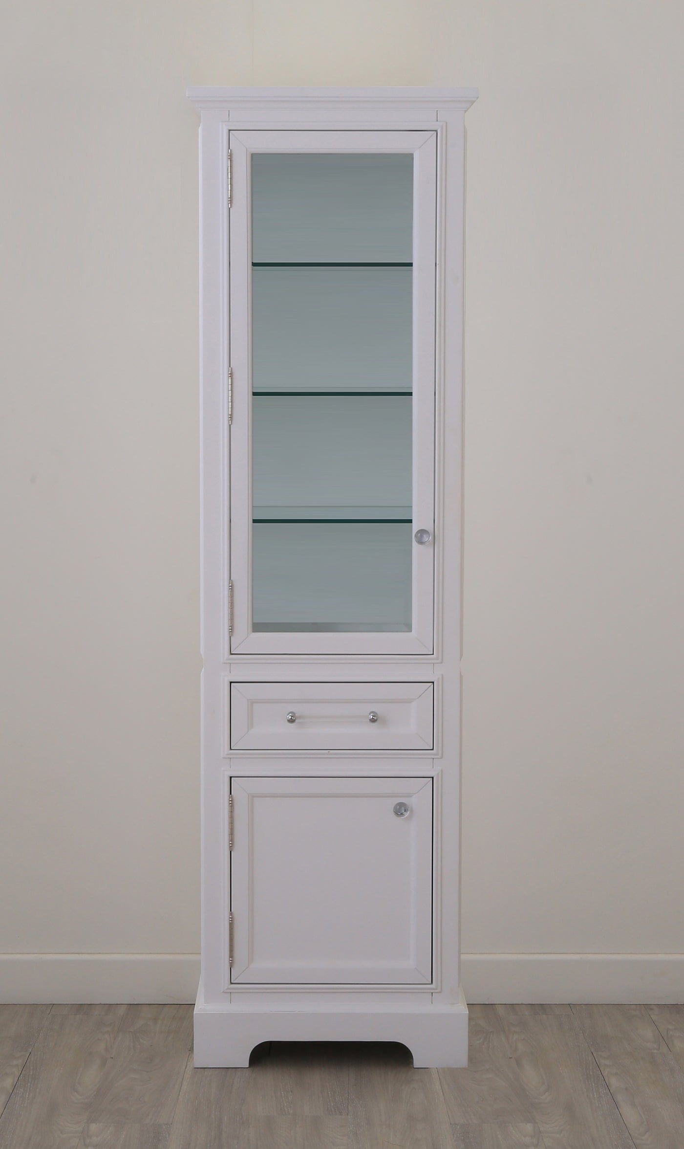 Water Creation DERBY-LC-W Derby Collection Linen Cabinet In White