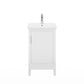 Water Creation EA20CR01PW-000000000 ELSA 20.5"W x 34"H Pure White Integrated Ceramic Sink Vanity (Vanity Only)