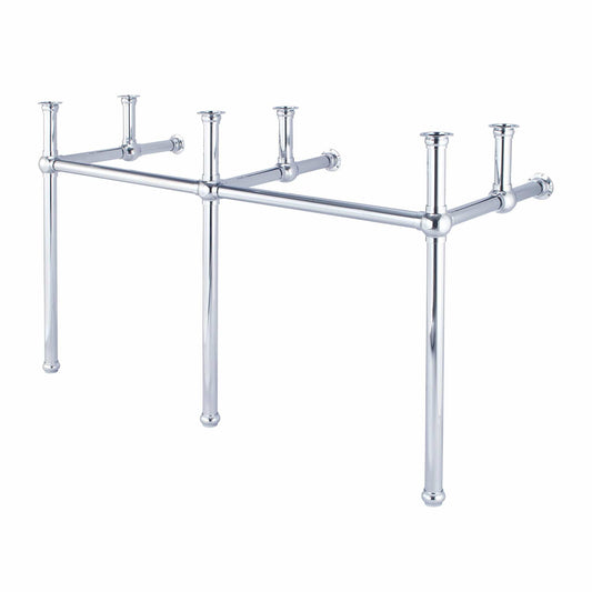 Water Creation EB60B-0100 EMBASSY 60"W x 34"H  Double Washstand and P-Trap included, in Chrome Finish