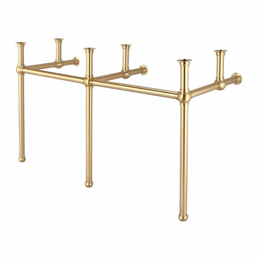 Water Creation EB60B-0600 EMBASSY 60"W x 34"H Double Washstand and P-Trap included, in Satin Gold Finish