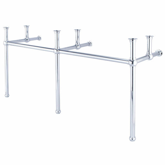 Water Creation EB72B-0100 EMBASSY 72"W x 34"H  Double Washstand and P-Trap included, in Chrome Finish