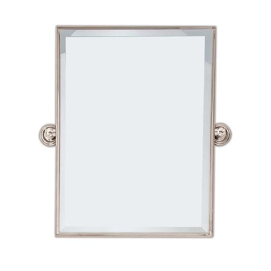 Water Creation EMPIRE-M-1824-05 Metal Retangular Mirror 18" X 24" In Polished Nickel Finish