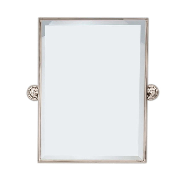 Water Creation EMPIRE-M-1824-05 Metal Retangular Mirror 18 X 24 In Polished Nickel Finish