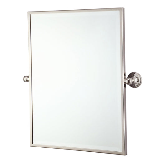 Water Creation EMPIRE-M-1824-05 Metal Retangular Mirror 18" X 24" In Polished Nickel Finish