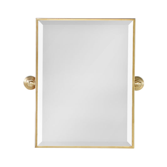 Water Creation EMPIRE-M-1824-06 Metal Retangular Mirror 18" X 24" In Gold Finish