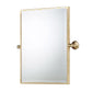 Water Creation EMPIRE-M-1824-06 Metal Retangular Mirror 18" X 24" In Gold Finish