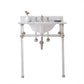 Water Creation EP30D-0513 EMPIRE 30"W x 34"H  Single Washstand , P-Trap, Countertop with Sink, and F2-0013 Faucet included, in Polished Nickel Finish