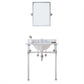 Water Creation EP30E-0113 EMPIRE 30"W x 34"H  Single Washstand , P-Trap, Countertop with Sink, F2-0013 Faucet and Mirror included, in Chrome Finish