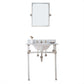 Water Creation EP30E-0509 EMPIRE 30"W x 34"H  Single Washstand , P-Trap, Countertop with Sink, F2-0009 Faucet and Mirror included, in Polished Nickel Finish