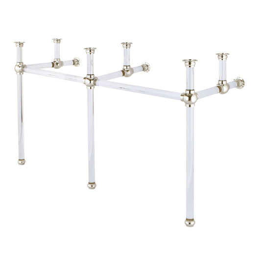 Water Creation EP60A-0500 EMPIRE 60"W x 34"H  Double Washstand Only, in Polished Nickel Finish