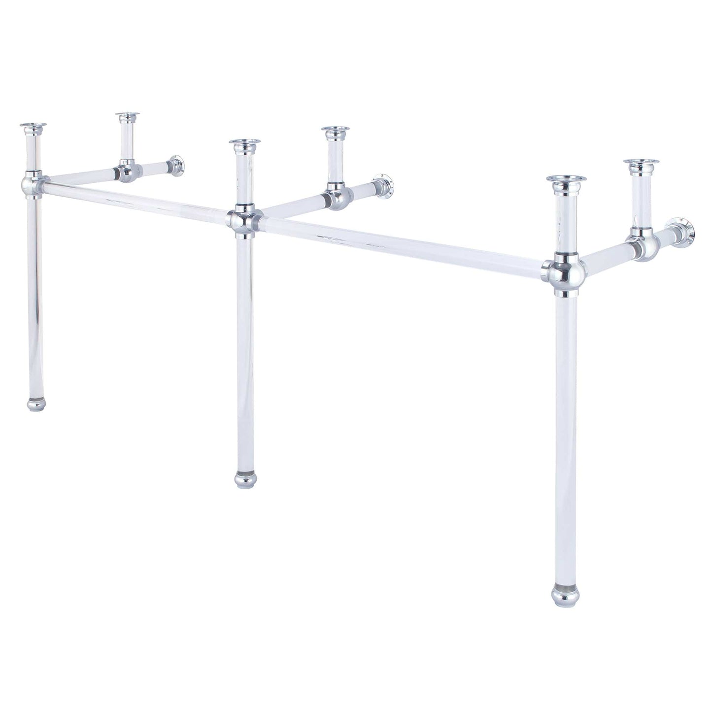 Water Creation EP72A-0100 EMPIRE 72"W x 34"H  Double Washstand Only, in Chrome Finish