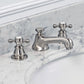 Water Creation F2-0009-02-BX American 20th Century Classic Widespread Bathroom F2-0009 Faucets With Pop-Up Drain in Brushed Nickel Finish, With Metal Cross Handles, Hot And Cold Labels Included