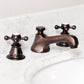 Water Creation F2-0009-03-BX American 20th Century Classic Widespread Bathroom F2-0009 Faucets With Pop-Up Drain in Oil Rubbed Bronze Finish, With Metal Cross Handles, Hot And Cold Labels Included