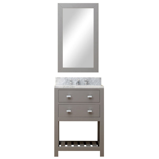 Water Creation MA24CW01CG-R21000000 MADALYN 24"W x 34"H Cashmere Gray Single-Sink Vanity + Mirror