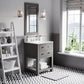 Water Creation MA24CW01CG-R21BX0901 MADALYN 24"W x 34"H Cashmere Gray Single-Sink Vanity + Faucets & Mirror