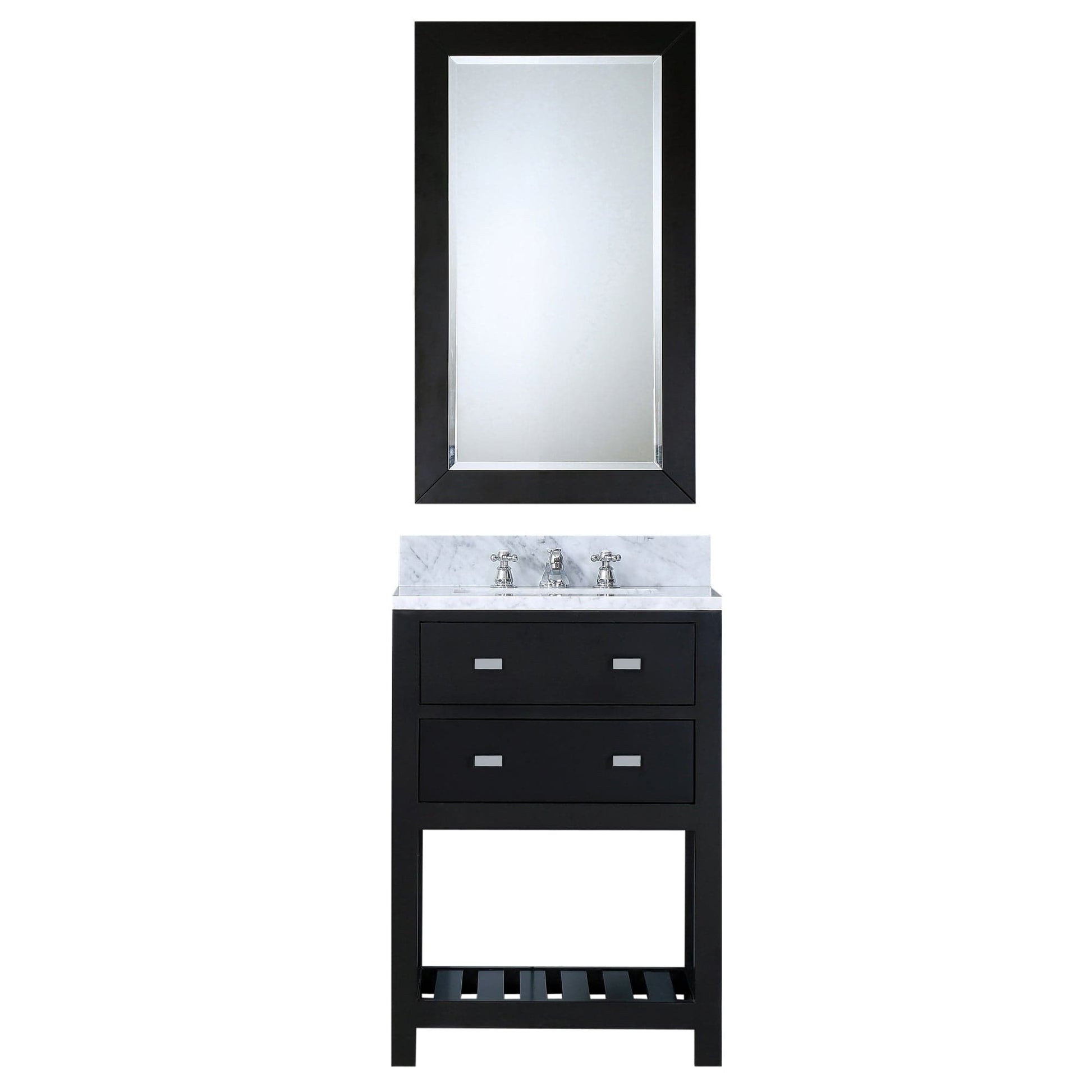 Water Creation MA24CW01ES-R21BX0901 MADALYN 24"W x 34"H Espresso Single-Sink Vanity + Faucets & Mirror