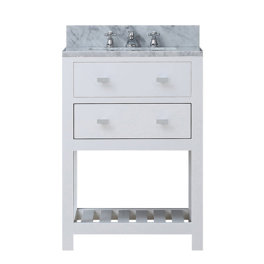 Water Creation MA24CW01PW-000000000 MADALYN 24"W x 34"H Pure White Single-Sink Vanity (Vanity Only)