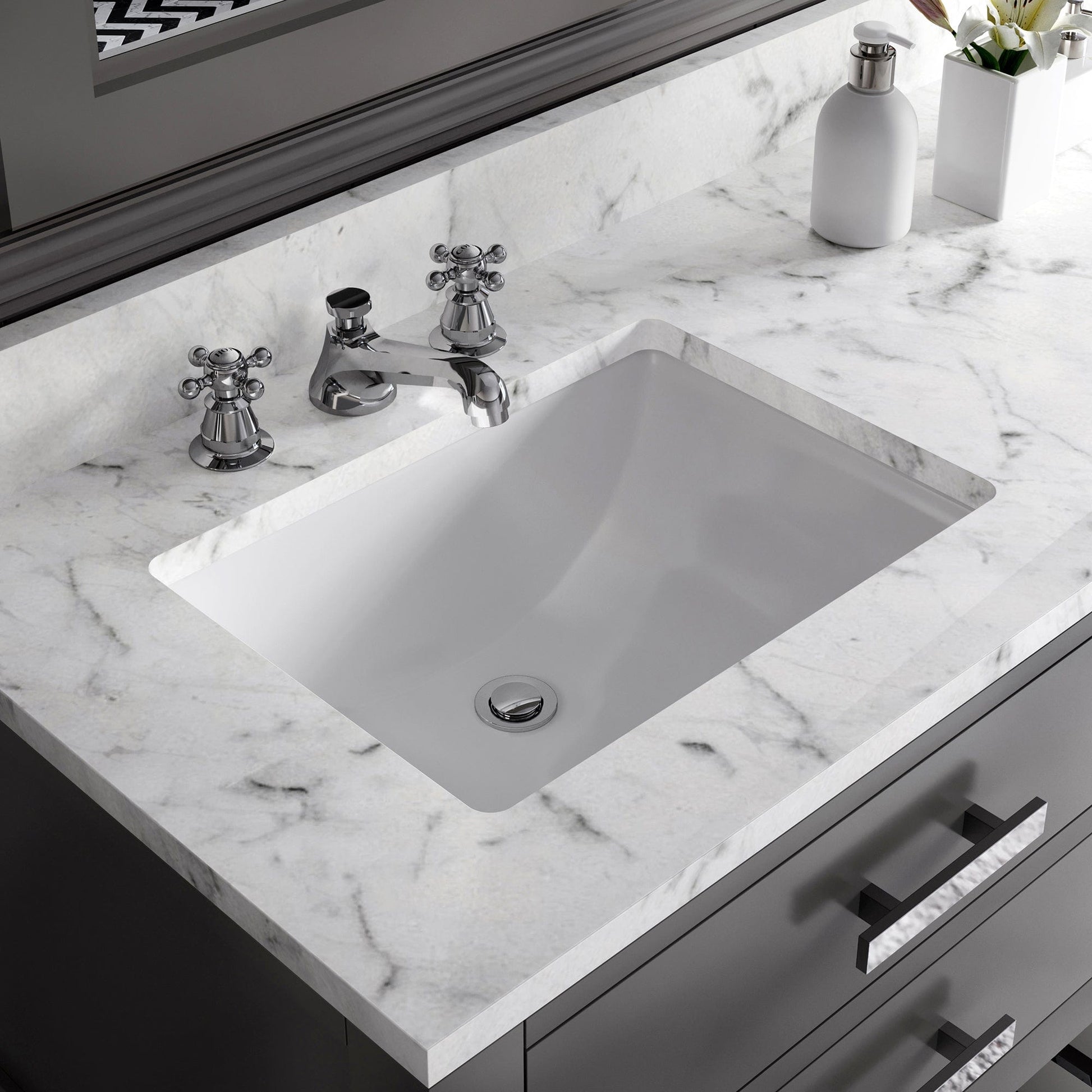 Water Creation MA72CW01CG-000BX0901 MADALYN 72"W x 34"H Cashmere Gray Double-Sink Vanity + Faucets