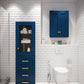 Water Creation MADISON-LC-MB Madison Collection Linen Cabinet In Monarach Blue