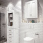 Water Creation MADISON-TT-W Madison Collection Wall Cabinet In White