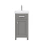 Water Creation MI18CR01CG-000000000 MIA 17.3"W x 34.4"H Cashmere Gray Vanity