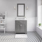 Water Creation MS30CW01CG-000BX0901 MADISON 30"W x 34"H Cashmere Gray Single-Sink Vanity + Faucets