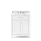 Water Creation MS30CW01PW-000000000 MADISON 30"W x 34"H Pure White Single-Sink Vanity (Vanity Only)