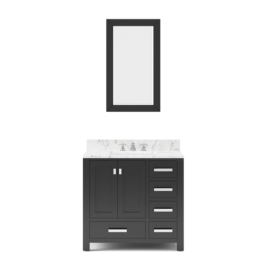 Water Creation MS36CW01ES-R24000000 MADISON 36"W x 34"H Espresso Single-Sink Vanity + Mirror