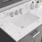 Water Creation MS72CW01CG-000BX0901 MADISON 72"W x 34"H Cashmere Gray Double-Sink Vanity + Faucets