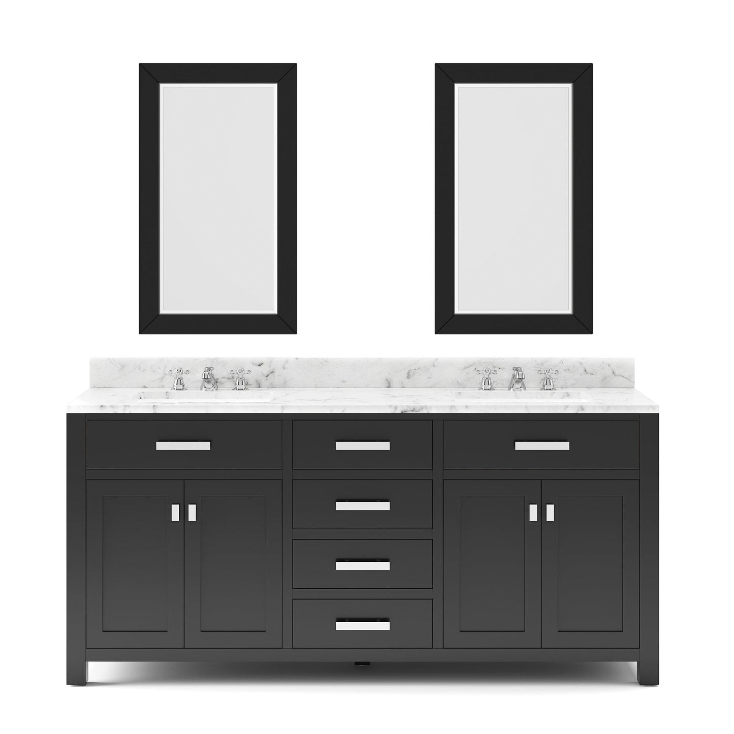 Water Creation MS72CW01ES-R24000000 MADISON 72"W x 34"H Espresso Double-Sink Vanity + Mirrors