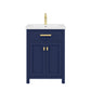 Water Creation MY24CR06MB-000000000 MYRA 24"W x 34"H Monarch Blue Vanity