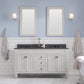 Water Creation PO60BL03EG-000000000 POTENZA 60"W x 34"H Earl Gray Double-Sink Vanity (Vanity Only)