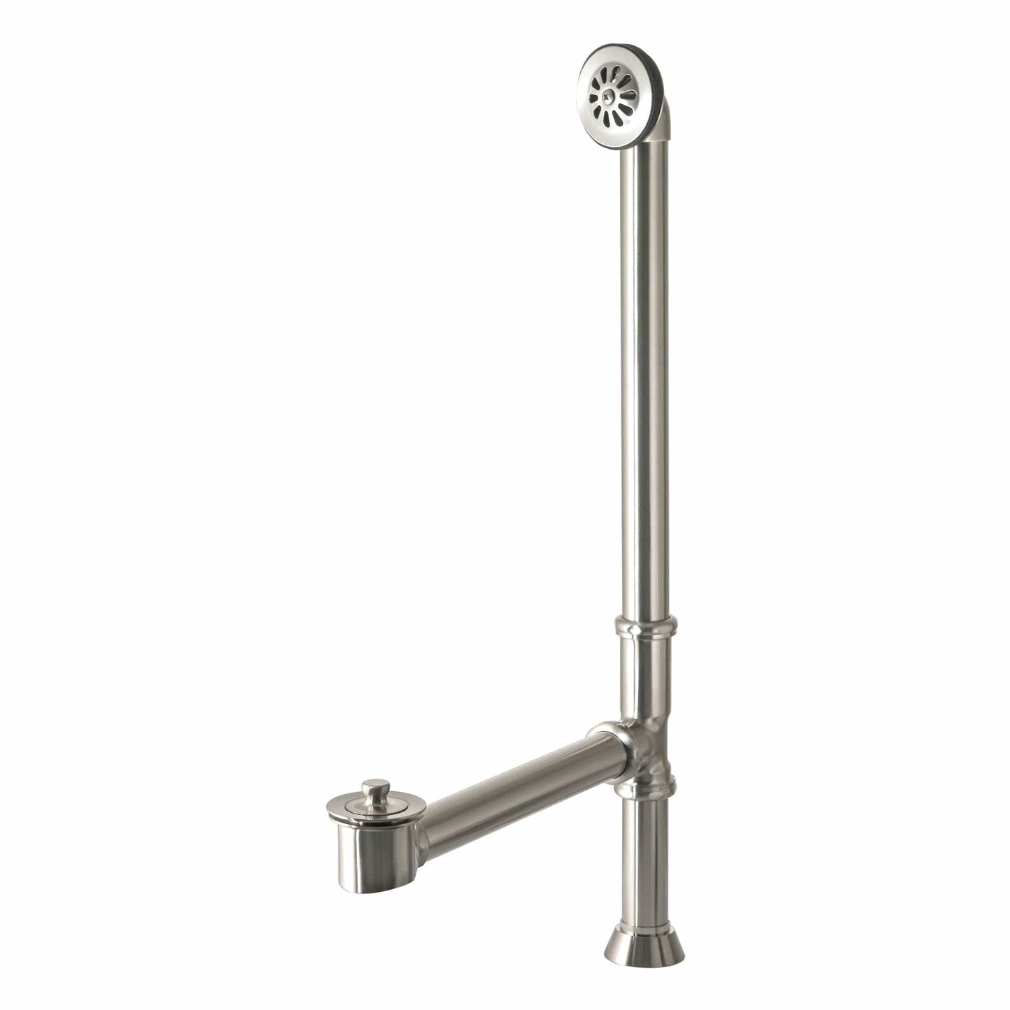 Water Creation WO-0001-01 Lift And Turn Exposed Finish Tub Drain For Claw Foot Or Other Elegant Tubs in Chrome