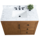 42 Inch Single Sink Bathroom Vanity in Tan with Marble Countertop - Vanity Art VA7042-T-ET