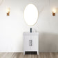 24 Inch Single Sink Bathroom Vanity in White with Ceramic Top - Vanity Art VA9024-W