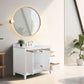 42 Inch Single Sink Bathroom Vanity in White with Marble Countertop - Vanity Art VA8042-W