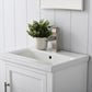 20 Inch Single Sink Bathroom Vanity in White with Ceramic Sink and Countertop - Vanity Art VA5020-W