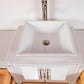 84 Inch Double Sink Bathroom Vanity in White with Marble Countertop - Vanity Art VA3124-84W