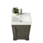 20 Inch Single Sink Bathroom Vanity in Gray with Ceramic Sink and Countertop - Vanity Art VA5020-SG